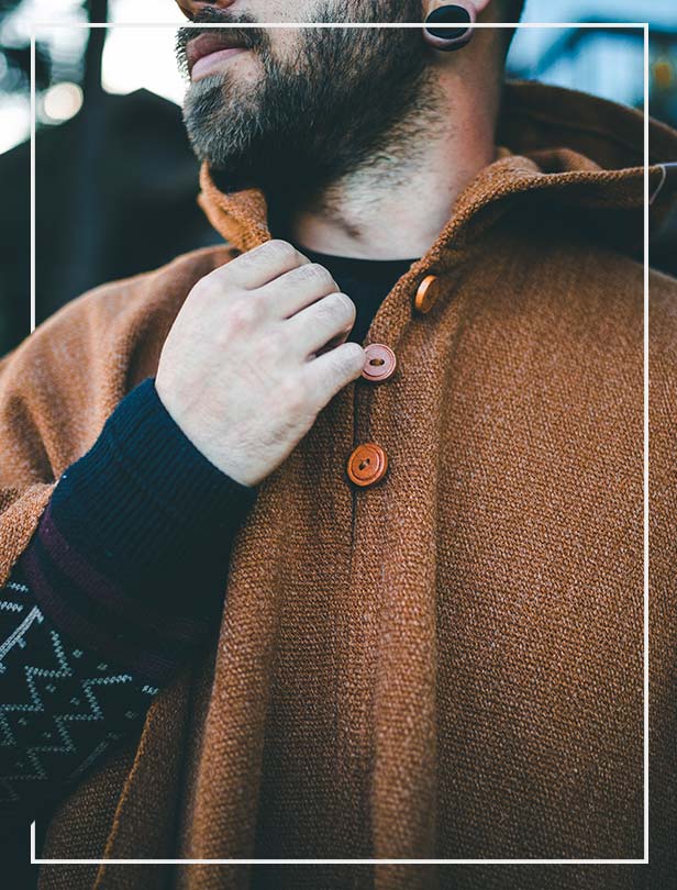 Poncho de variados colores para hombres y mujeres Chile