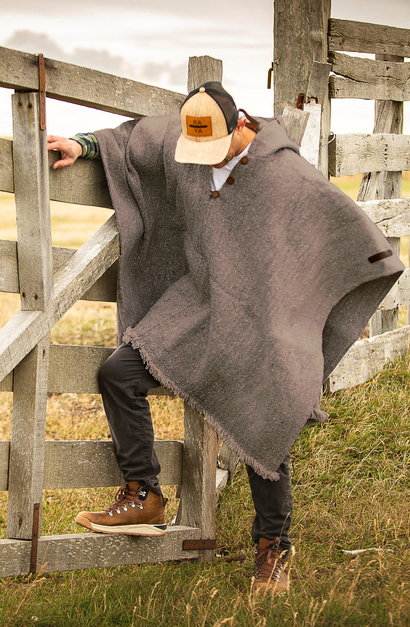 Poncho 100% Lana